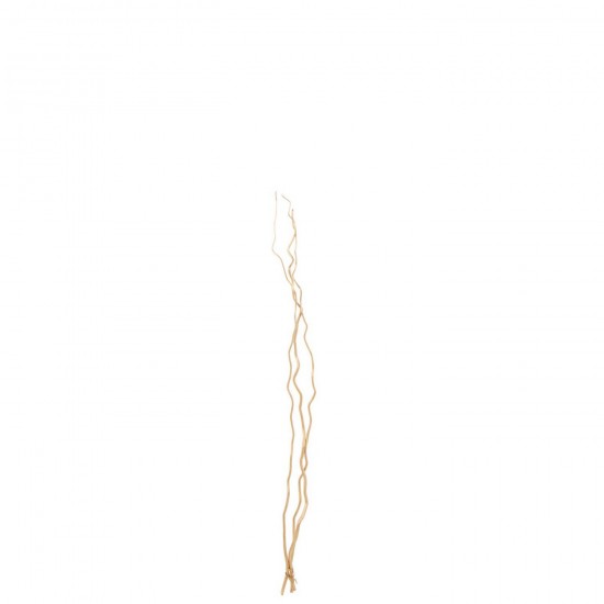 J Line fleurs séchées Jolipa Lot De 3 Branche Fleur Séchée Doré Medium.