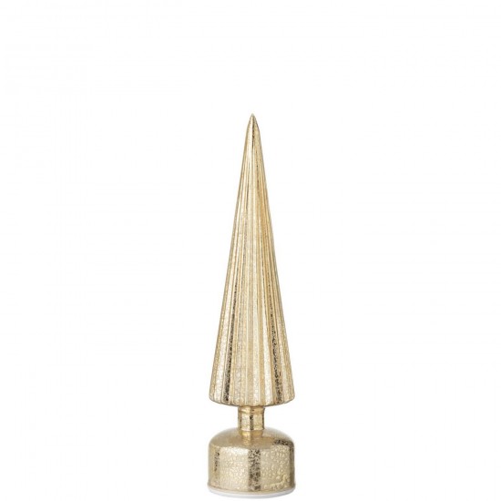 J Line Albero Led Girevole Vetro Oro Large Árbol Led Girando Vidrio Dorado Large.