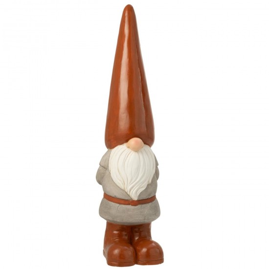 J Line lutins statuettes Jolipa Lutin Long Chapeau Magnésium Marron Gris.