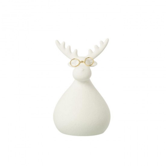 J Line rennes caribous Jolipa Renne Lunettes Porcelaine Blanc Doré Medium.