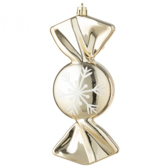 J Line pendeloques Jolipa Boite De 8 Suspension Bonbon Plastique Doré.