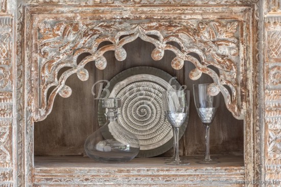 Jline Vaso H2O Cristal Transparente Oro 10X10X11Cm