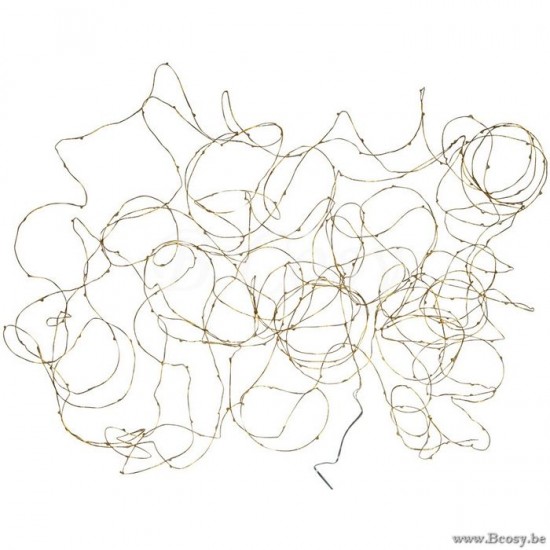 J Line Jline Kerstverlichting Draad 30M Goud 300Led Warm Wit