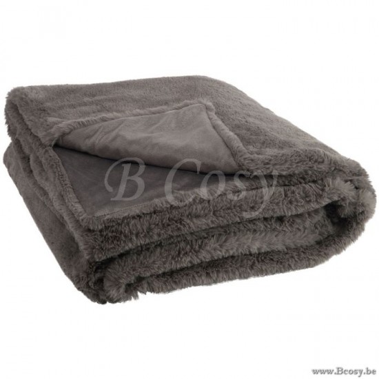 Jline 76875 plaid cutie donkergrijs j line Textiel Textile Textiles Textilien Textil Tessile TEXTIEL Plaids