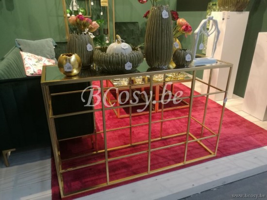 J Line Jline Konsole Gitter Metall Glas Gold konsolen endtische