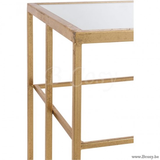 J Line Jline Console Spijlen Metaal Glas Goud
