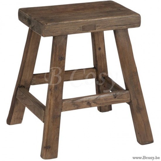 J Line Jline Stool Square Wood Brown crutches stools