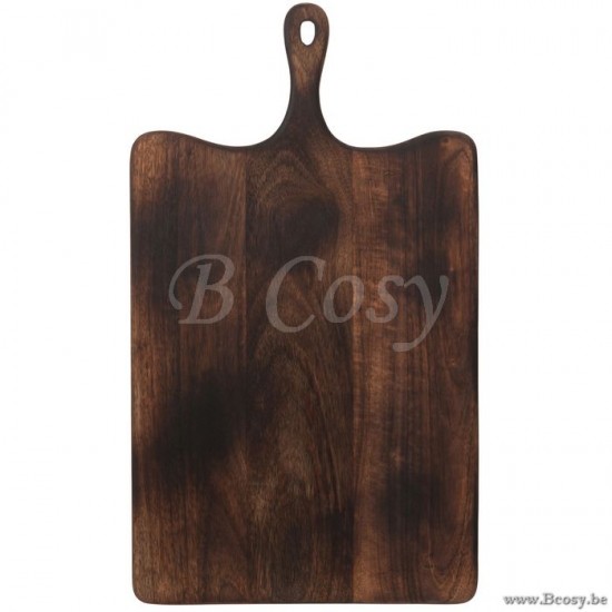 planches à découper Jolipa Jline Planche A Decouper Rectangle Bois Marron Fonce Extra Large