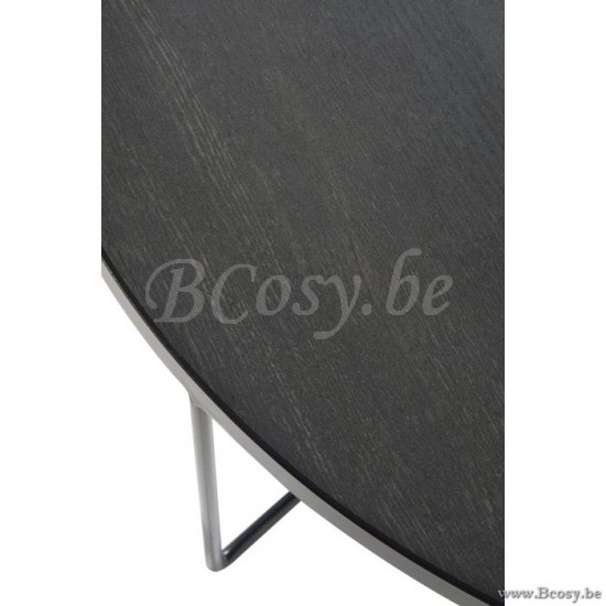 Jline 80425 salontafel retro hout metaal zwart j line Meubels Meubles Furniture Möbel Muebles Mobili MEUBELEN Salontafels