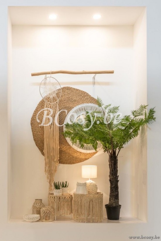 J Line Jline Tapijt Rond Gevlochten Zeegras Naturel