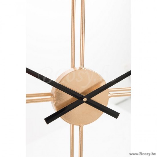 Jline 84055 j line klokken rond metaal goud jline Klokken Horloges Clocks Uhren Relojes Orologi DECORATIE Klokken