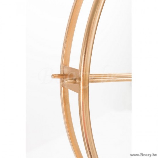 horloges murales Jolipa Jline Horloge Ronde Metal Or Small