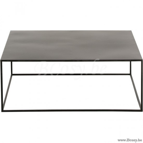 Jline 86172 salontafel vierkant zwart metaal j line Meubels Meubles Furniture Möbel Muebles Mobili MEUBELEN Salontafels