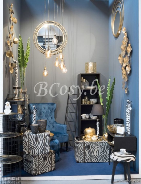 J Line Jline Hang Kreis Stern Glas Glitter Gold 2 Sortiert weihnachtskugeln christbaumkugeln