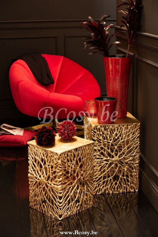 J Line Jline Cuscino Quadrato Velluto Rosso Almohadon Cuadrado Terciopelo Rojo