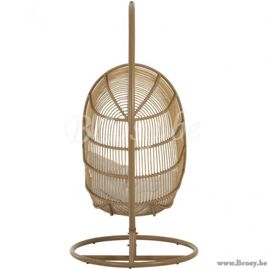 J Line Jline Hangstoel Ovaal Staal Naturel