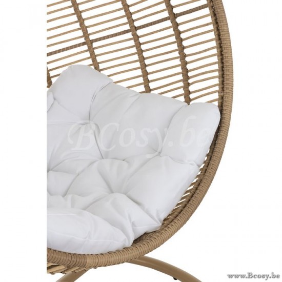 J Line 91021 Schommelzetel Landmoebel Muebles Meubles d appoint Landelijke stijl Meubels ei haengend Indoor Furniture Hangstoelen hangzetel Furniture hanging chairs egg Hangzetels Meubles rustiques Me