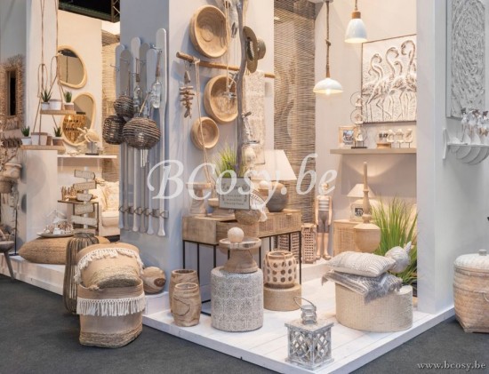 J Line Jline Strandhut Rattan Jute Baumwolle Naturell Ecru hut Huete