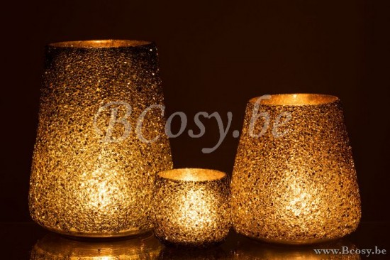 J Line Jline Windlicht Paillette Gl D Grü L lanternen