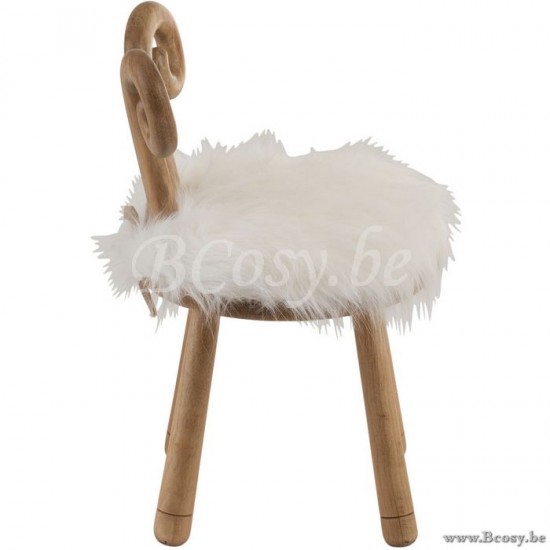 Chaises pour enfants Jolipa Jline Chaise Oreille Mouton Bois Naturel