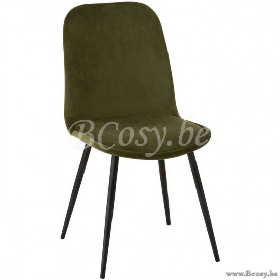Jline Silla Claire Metal Textil Verde