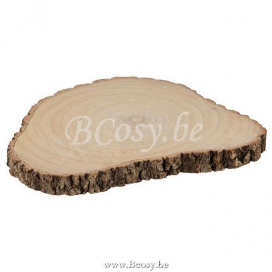 tranches d'arbre statuettes Jolipa Jline Tranche Irreguliere Paulownia Ecorce Naturel Large
