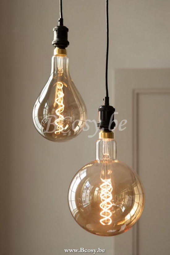 Jline ledlamp amber dubbele spiraal e27 j line