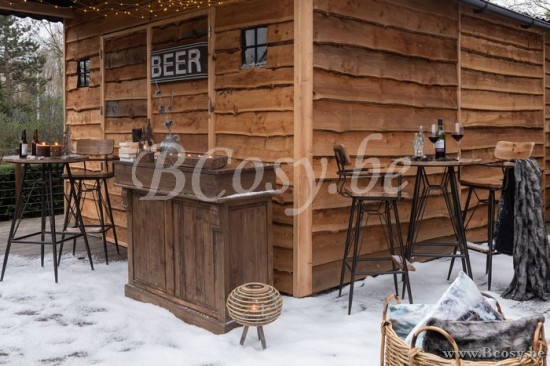 J Line Jline Block 5 Tealight Holder Recycled Wood Brown tea lights holders