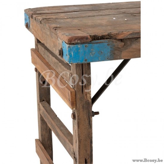J Line Jline Console Aged Recycled Wood Brown sidetables