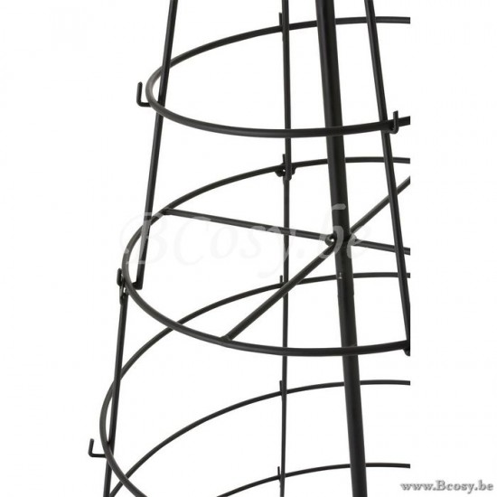 arbres sapins de noel sur pied Jolipa Jline Arbre 8 Niveaux Metal Noir