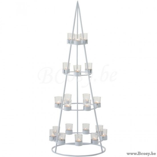 Jline 96749 Kaarshouders Support Bougie Candleholders Kerzenhalter Soporte Vela Portacandela DECORATIE Winter Kerst