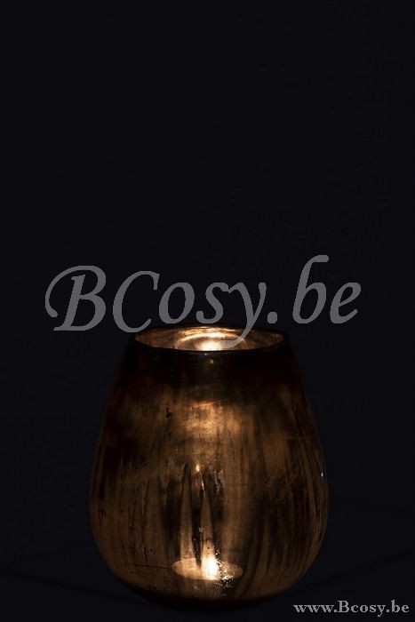 lanternes photophores Jolipa Jline Photophore Arno Verre Antique Or