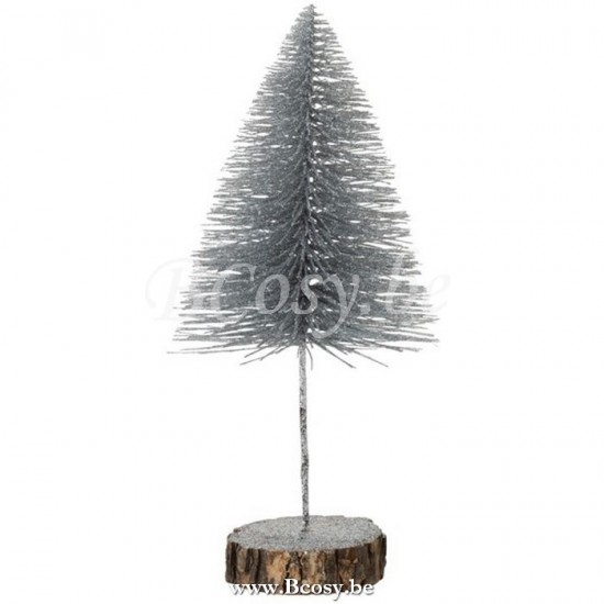 arbres sapins de noel sur pied Jolipa Jline Sapin De Noel Decoratif Paillettes Argent Large