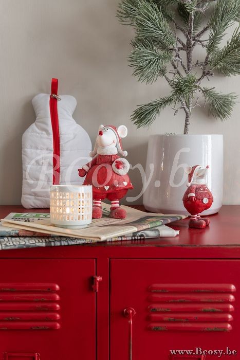 J Line Kast 9 Laden Metaal Rood