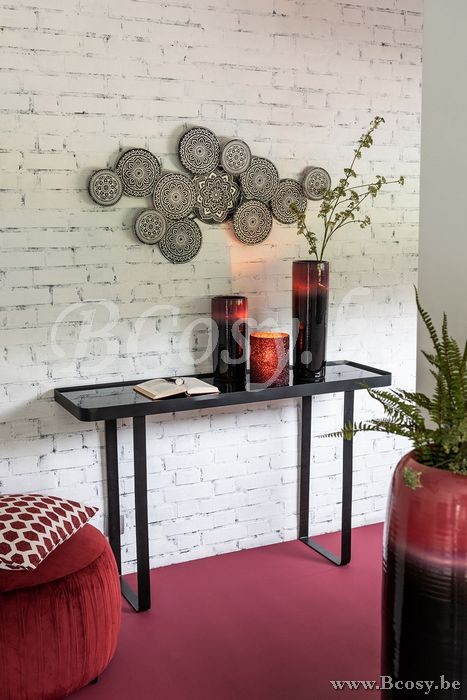 J Line Jline Vase Übergang Keramik Rot Schwarz Small vases