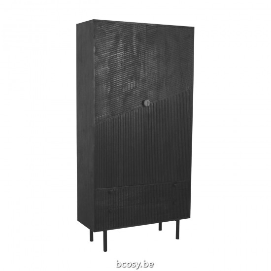LABEL 51 Armoire de rangement Cotia Noir.