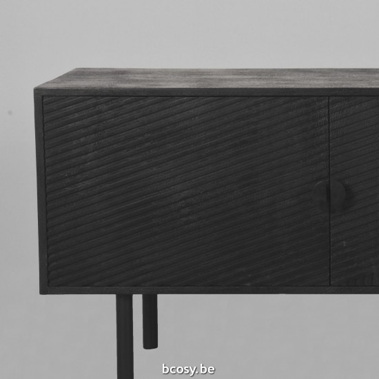 LABEL51 TV cabinet Cotia Black Mango wood Tv-Meubel.