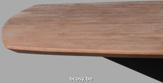 LABEL 51 Eetkamertafel Zane Espresso Mangohout 220 cm.