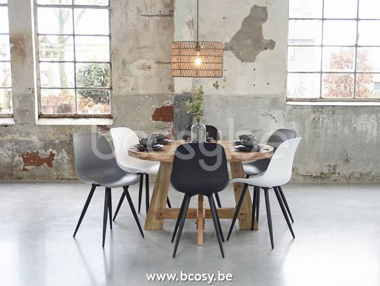 LABEL 51 Dining chair Monza White Plastic.