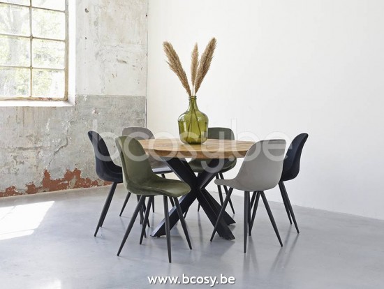 LABEL 51 Dining chair Capri Grey Velvet.