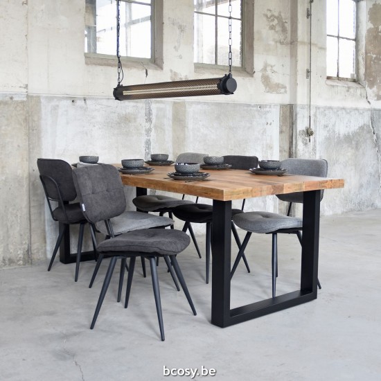 LABEL51 Dining chair Lux Zinc Weave.