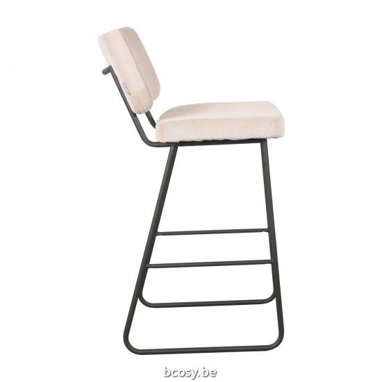 LABEL 51 Barkruk Noah Naturel Ribcord Zithoogte 78.