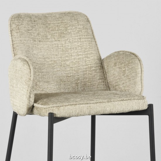 LABEL51 Tabouret de bar Joni Beige Elegance Hoog.