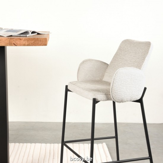 LABEL51 Bar stool Joni Cream Elegance Zithoogte 78.