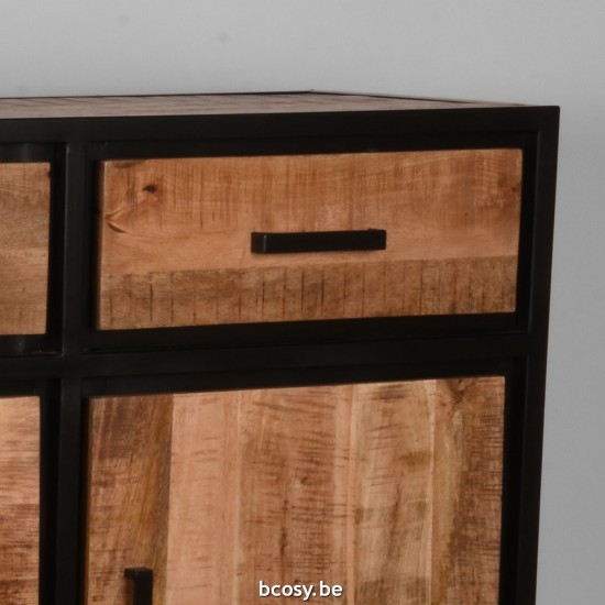 LABEL51 Buffet latéraux Tampa Rough Bois de mangue One Size.