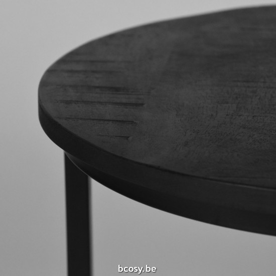 LABEL 51 Salontafel Duo Zwart Mangohout 50 cm.