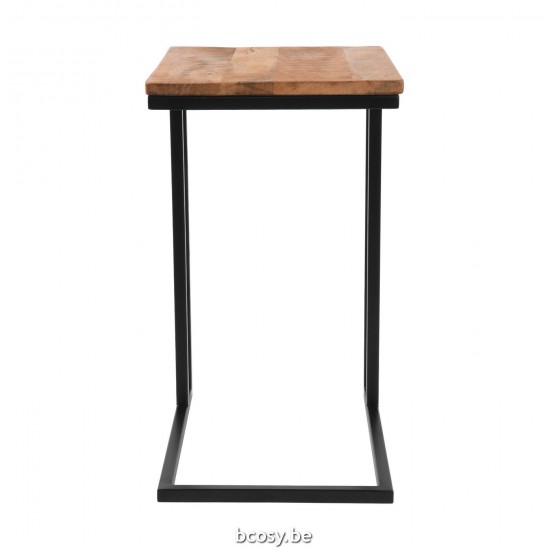 LABEL51 Table d'appoint Move Rough Bois de manguier.