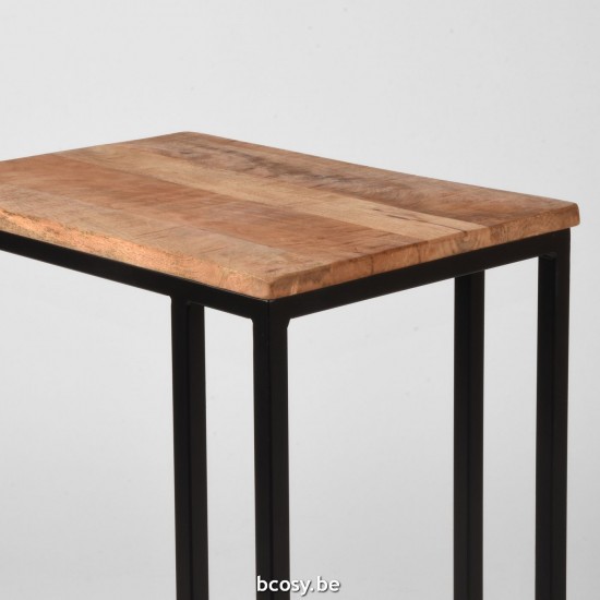 LABEL51 Side table Move Rough Mango wood.