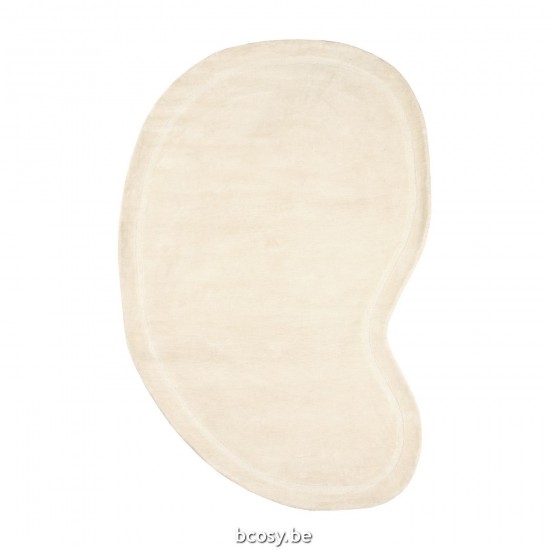 LABEL51 Tapis 160x230 cm Mody Ivoire Synthétique.