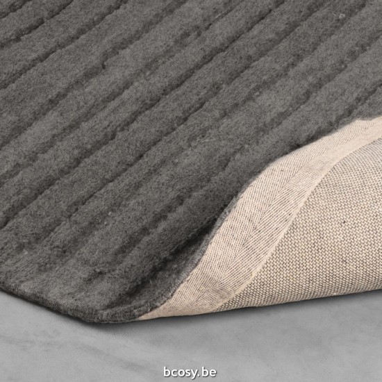 LABEL 51 Vloerkleden Luxy Antraciet Wol 200x300 cm.